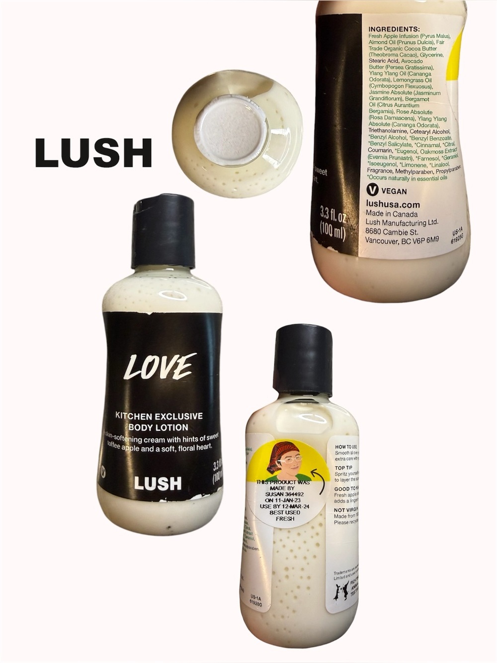 SEALED LUSH Love Kitchen Exclusive body lotion